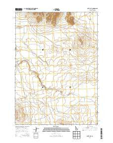 Butte City Idaho Current topographic map, 1:24000 scale, 7.5 X 7.5 Minute, Year 2013
