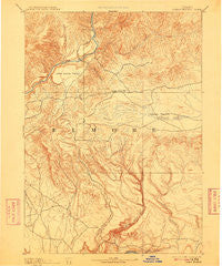 Camas Prairie Idaho Historical topographic map, 1:125000 scale, 30 X 30 Minute, Year 1893