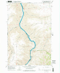Captain John Rapids Idaho Historical topographic map, 1:24000 scale, 7.5 X 7.5 Minute, Year 1968