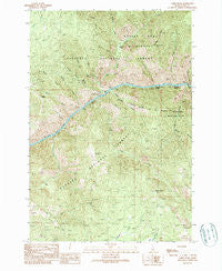 Carey Dome Idaho Historical topographic map, 1:24000 scale, 7.5 X 7.5 Minute, Year 1989