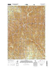 Carey Dome Idaho Current topographic map, 1:24000 scale, 7.5 X 7.5 Minute, Year 2013