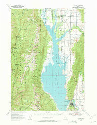 Cascade Idaho Historical topographic map, 1:62500 scale, 15 X 15 Minute, Year 1954