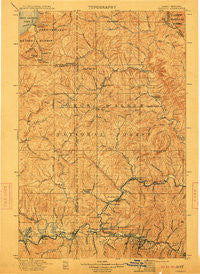 Cataldo Idaho Historical topographic map, 1:125000 scale, 30 X 30 Minute, Year 1911