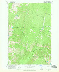 Cedar Ridge Idaho Historical topographic map, 1:24000 scale, 7.5 X 7.5 Minute, Year 1966