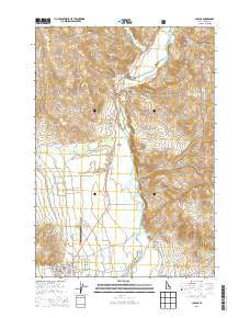 Challis Idaho Current topographic map, 1:24000 scale, 7.5 X 7.5 Minute, Year 2013