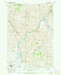 Challis Idaho Historical topographic map, 1:62500 scale, 15 X 15 Minute, Year 1956