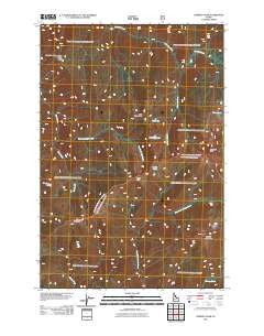 Chimney Peak Idaho Historical topographic map, 1:24000 scale, 7.5 X 7.5 Minute, Year 2011
