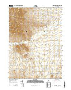 Chokecherry Canyon Idaho Current topographic map, 1:24000 scale, 7.5 X 7.5 Minute, Year 2013
