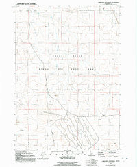 Christmas Mountain Idaho Historical topographic map, 1:24000 scale, 7.5 X 7.5 Minute, Year 1992