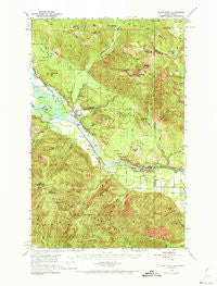 Clark Fork Idaho Historical topographic map, 1:62500 scale, 15 X 15 Minute, Year 1951
