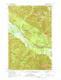 Clark Fork Idaho Historical topographic map, 1:62500 scale, 15 X 15 Minute, Year 1951