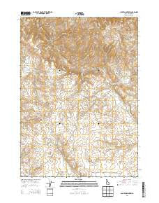 Clover Mountain Idaho Current topographic map, 1:24000 scale, 7.5 X 7.5 Minute, Year 2013