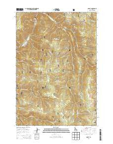 Cobalt Idaho Current topographic map, 1:24000 scale, 7.5 X 7.5 Minute, Year 2013