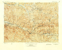 Coeur D'Alene District Idaho Historical topographic map, 1:62500 scale, 15 X 15 Minute, Year 1901