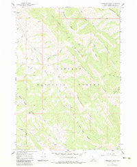 Commissary Ridge Idaho Historical topographic map, 1:24000 scale, 7.5 X 7.5 Minute, Year 1966