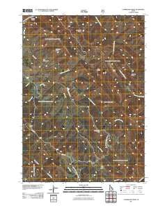 Commissary Ridge Idaho Historical topographic map, 1:24000 scale, 7.5 X 7.5 Minute, Year 2011
