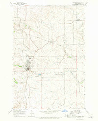 Cottonwood Idaho Historical topographic map, 1:24000 scale, 7.5 X 7.5 Minute, Year 1967