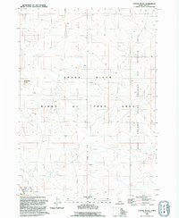 Coyote Butte Idaho Historical topographic map, 1:24000 scale, 7.5 X 7.5 Minute, Year 1992