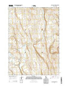 Crab Spring Butte Idaho Current topographic map, 1:24000 scale, 7.5 X 7.5 Minute, Year 2013