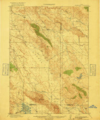 Cranes Flat Idaho Historical topographic map, 1:62500 scale, 15 X 15 Minute, Year 1917