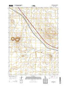 Crater Rings Idaho Current topographic map, 1:24000 scale, 7.5 X 7.5 Minute, Year 2013