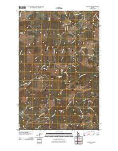 Crystal Peak Idaho Historical topographic map, 1:24000 scale, 7.5 X 7.5 Minute, Year 2011