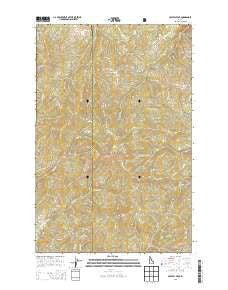 Crystal Peak Idaho Current topographic map, 1:24000 scale, 7.5 X 7.5 Minute, Year 2013