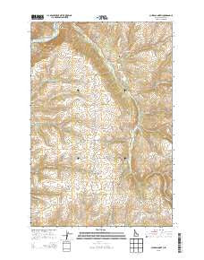 Culdesac North Idaho Current topographic map, 1:24000 scale, 7.5 X 7.5 Minute, Year 2013