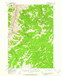 Cuprum Idaho Historical topographic map, 1:62500 scale, 15 X 15 Minute, Year 1957
