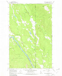 Curley Creek Idaho Historical topographic map, 1:24000 scale, 7.5 X 7.5 Minute, Year 1965