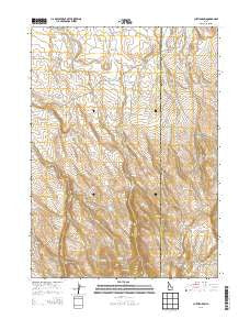 Curtis Draw Idaho Current topographic map, 1:24000 scale, 7.5 X 7.5 Minute, Year 2013