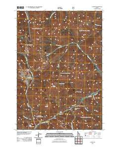 Custer Idaho Historical topographic map, 1:24000 scale, 7.5 X 7.5 Minute, Year 2011