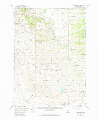 Danskin Peak Idaho Historical topographic map, 1:62500 scale, 15 X 15 Minute, Year 1960