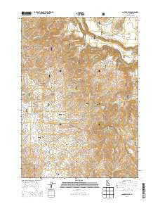 Danskin Peak Idaho Current topographic map, 1:24000 scale, 7.5 X 7.5 Minute, Year 2013