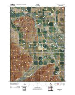 Darlington Idaho Historical topographic map, 1:24000 scale, 7.5 X 7.5 Minute, Year 2011