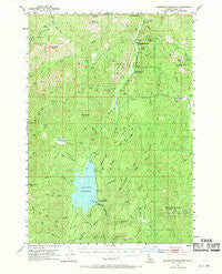 Deadwood Reservoir Idaho Historical topographic map, 1:62500 scale, 15 X 15 Minute, Year 1953