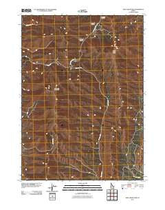 Deep Creek Peak Idaho Historical topographic map, 1:24000 scale, 7.5 X 7.5 Minute, Year 2010