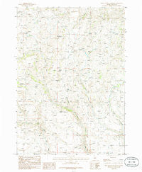 Deer Heaven Mountain Idaho Historical topographic map, 1:24000 scale, 7.5 X 7.5 Minute, Year 1986