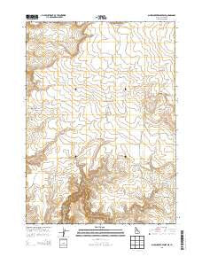 Dickshooter Reservoir Idaho Current topographic map, 1:24000 scale, 7.5 X 7.5 Minute, Year 2013