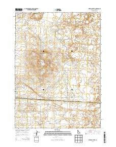 Dietrich Butte Idaho Current topographic map, 1:24000 scale, 7.5 X 7.5 Minute, Year 2013