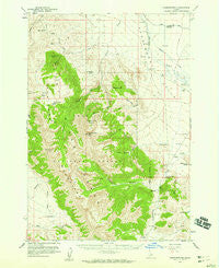Doublespring Idaho Historical topographic map, 1:62500 scale, 15 X 15 Minute, Year 1956