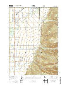 Driggs Idaho Current topographic map, 1:24000 scale, 7.5 X 7.5 Minute, Year 2013