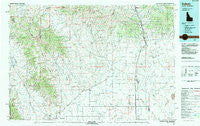 Dubois Idaho Historical topographic map, 1:100000 scale, 30 X 60 Minute, Year 1983