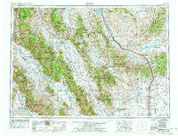 Dubois Idaho Historical topographic map, 1:250000 scale, 1 X 2 Degree, Year 1955