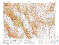 Dubois Idaho Historical topographic map, 1:250000 scale, 1 X 2 Degree, Year 1955