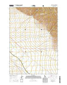 East of May Idaho Current topographic map, 1:24000 scale, 7.5 X 7.5 Minute, Year 2013