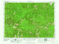 Elk City Idaho Historical topographic map, 1:250000 scale, 1 X 2 Degree, Year 1960