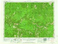 Elk City Idaho Historical topographic map, 1:250000 scale, 1 X 2 Degree, Year 1956