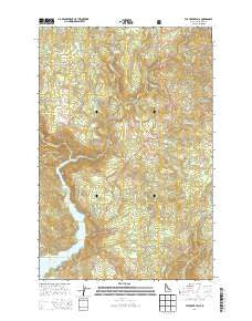 Elk Creek Falls Idaho Current topographic map, 1:24000 scale, 7.5 X 7.5 Minute, Year 2014