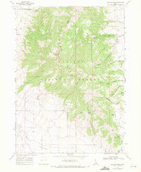 Elkhorn Peak Idaho Historical topographic map, 1:24000 scale, 7.5 X 7.5 Minute, Year 1968